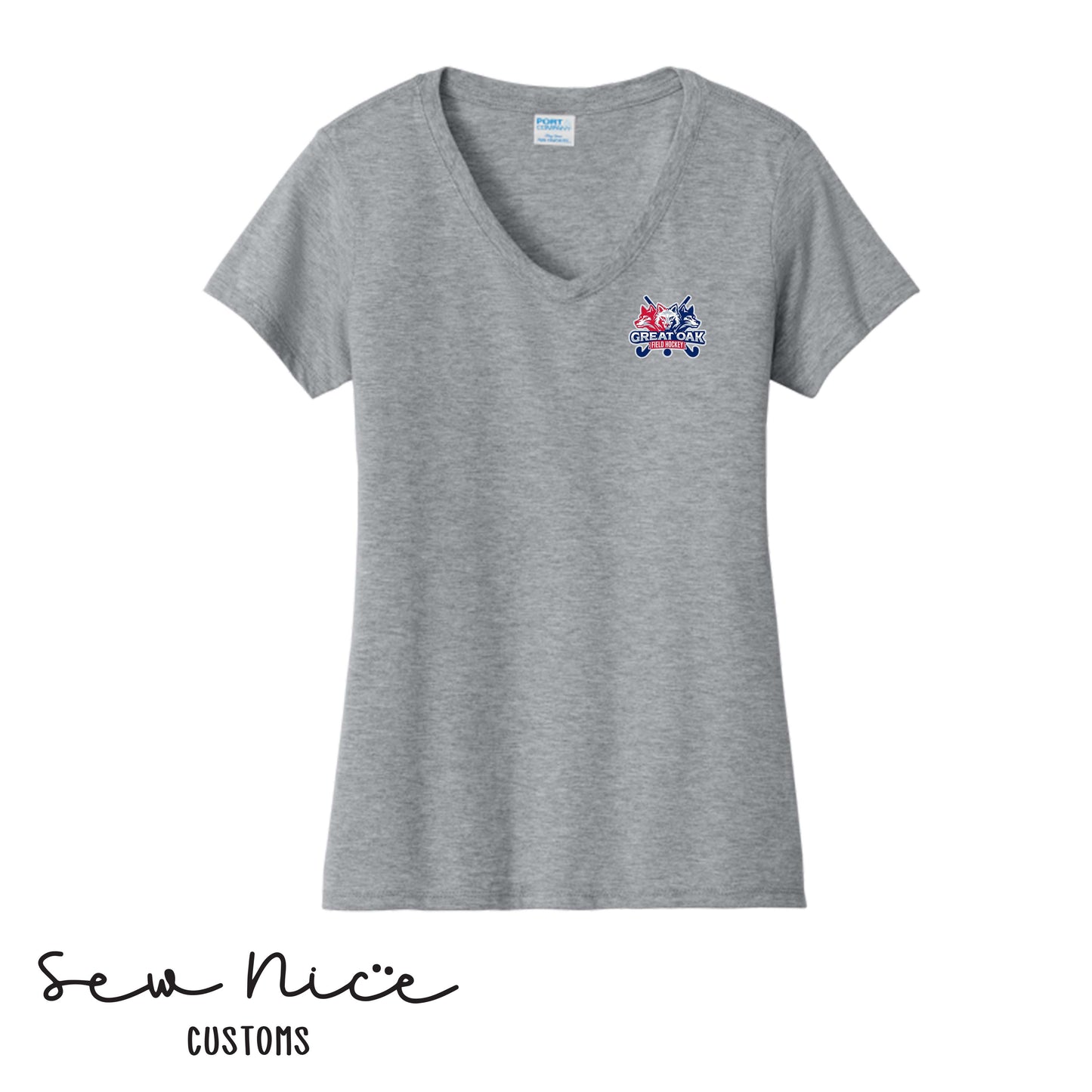 GO Wolfpack Field Hockey Ladies V-Neck Shirt