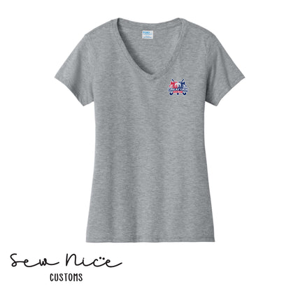 GO Wolfpack Field Hockey Ladies V-Neck Shirt