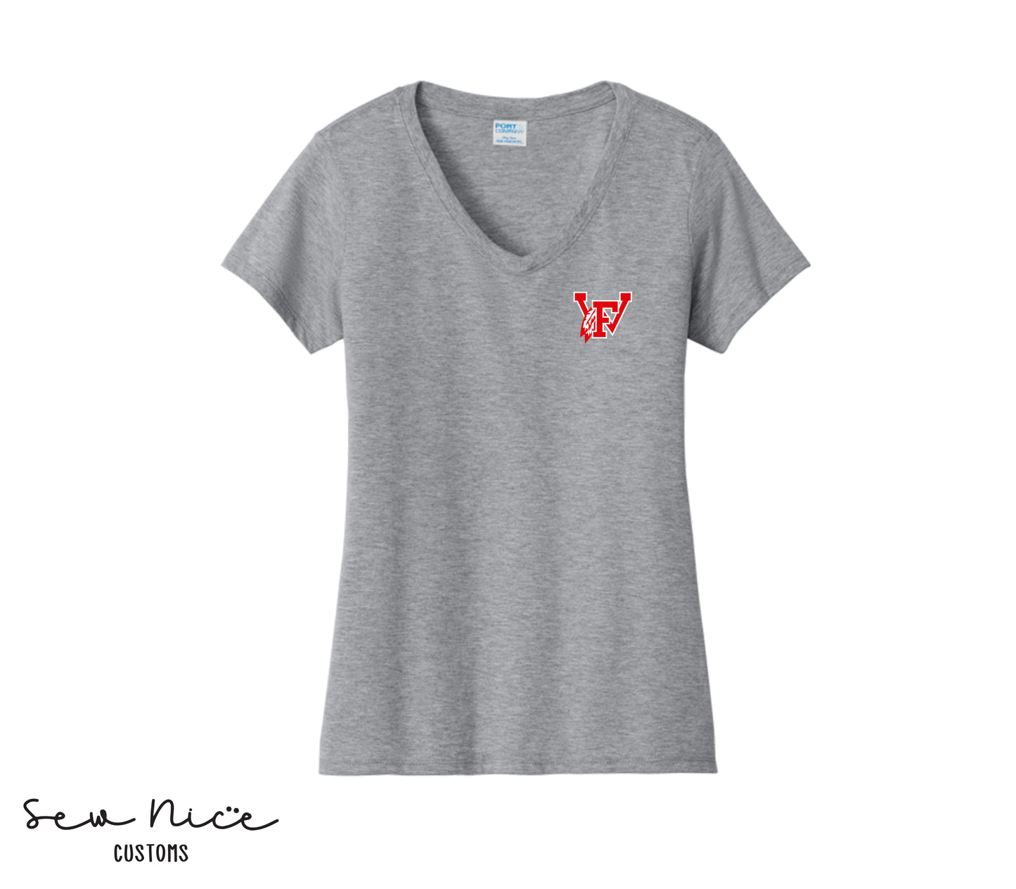 FW 12U Logo- Ladies V-Neck