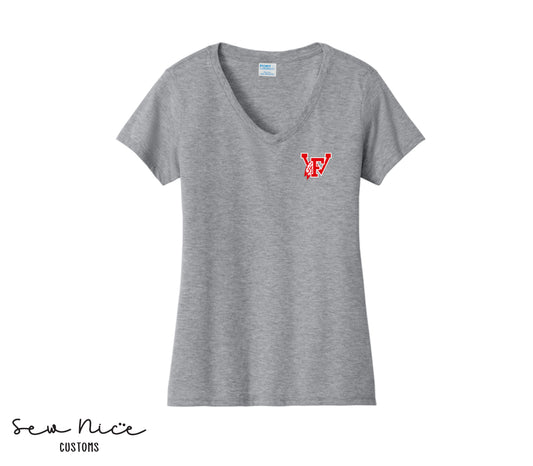 FW 12U Logo- Ladies V-Neck