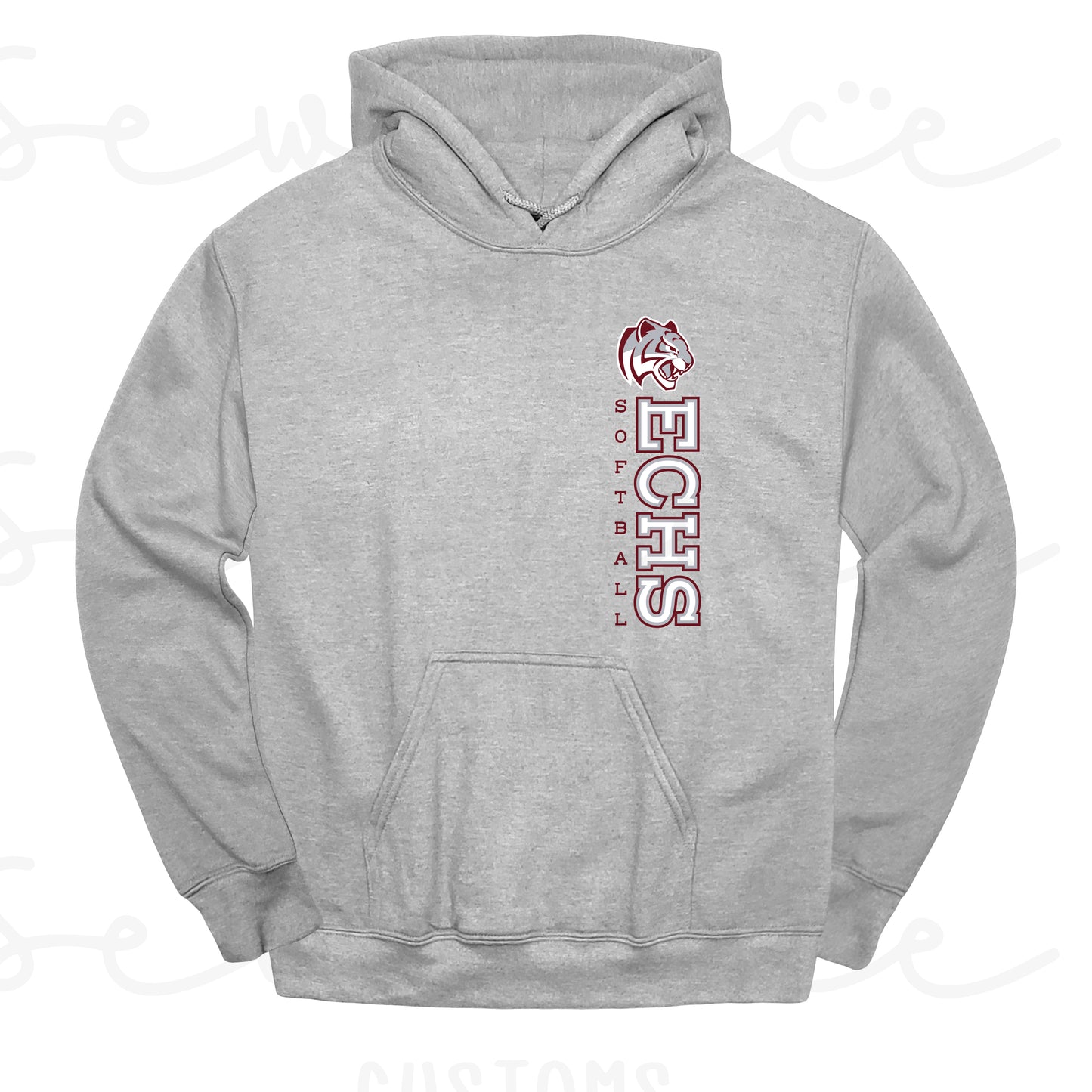 ECHS Softball- Unisex Adult/Youth Hoodie
