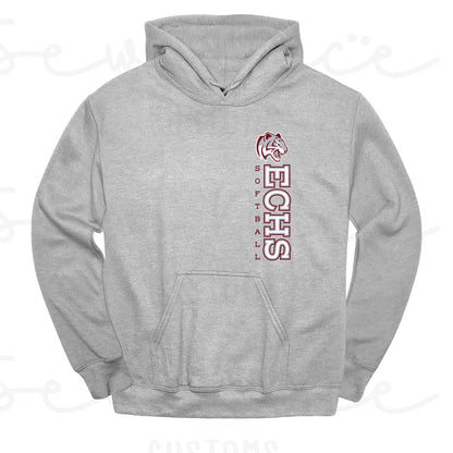 ECHS Softball- Unisex Adult/Youth Hoodie