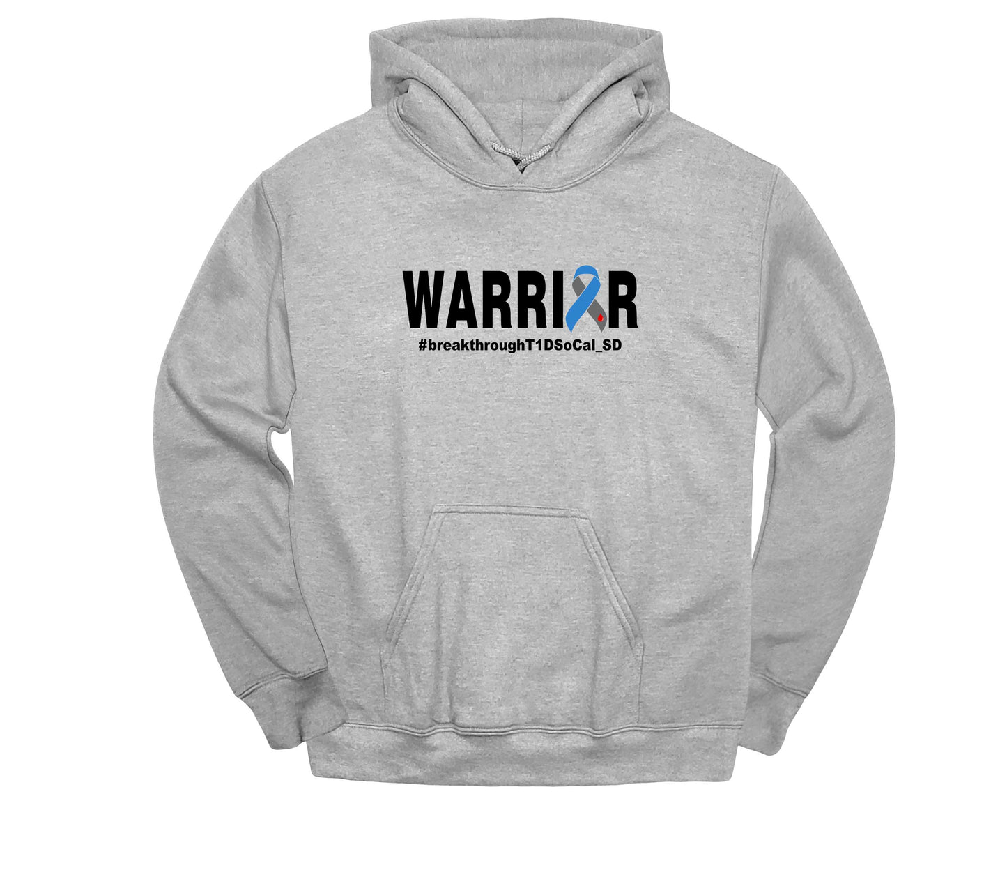 WARRIOR T1D- Unisex Adult/Youth Hoodie