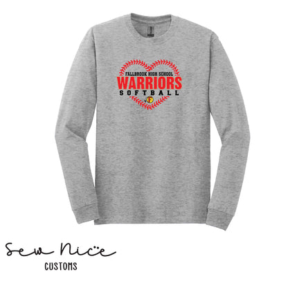 FHS Warriors Seam Heart- Unisex Adult/Youth Long Sleeve Shirt