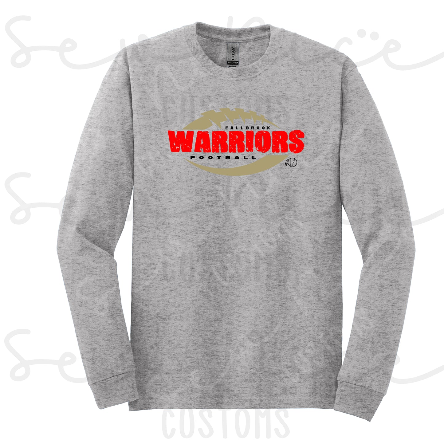 Distressed Fallbrook Warriors- Long Sleeve Shirt