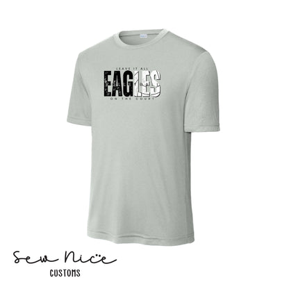 SP Eagles Volleyball-Leave It All On The Court- Adult/Youth Unisex Dri Fit Shirt