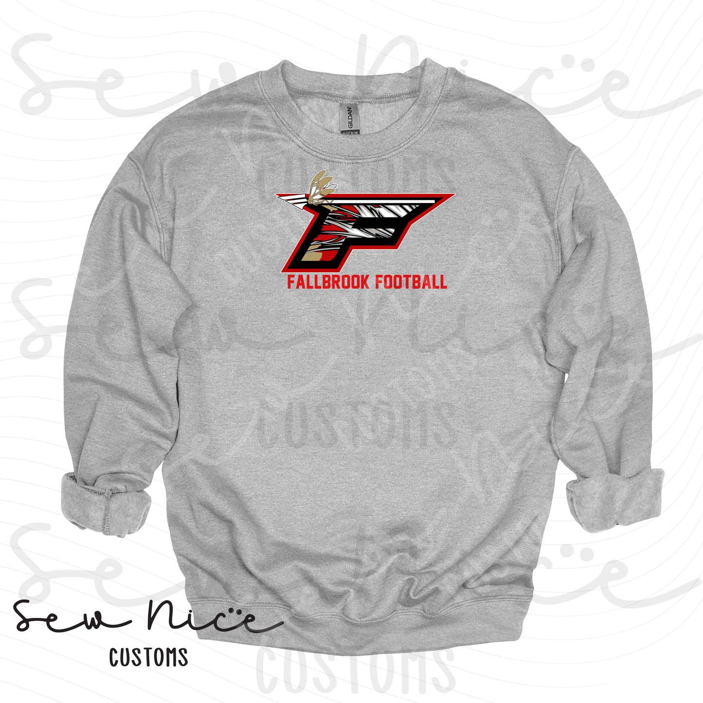 F Football Design- Unisex Crewneck Sweatshirt