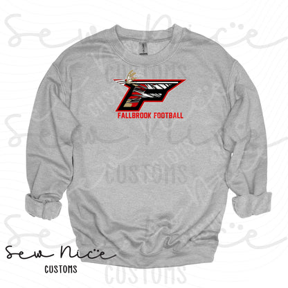 F Football Design- Unisex Crewneck Sweatshirt