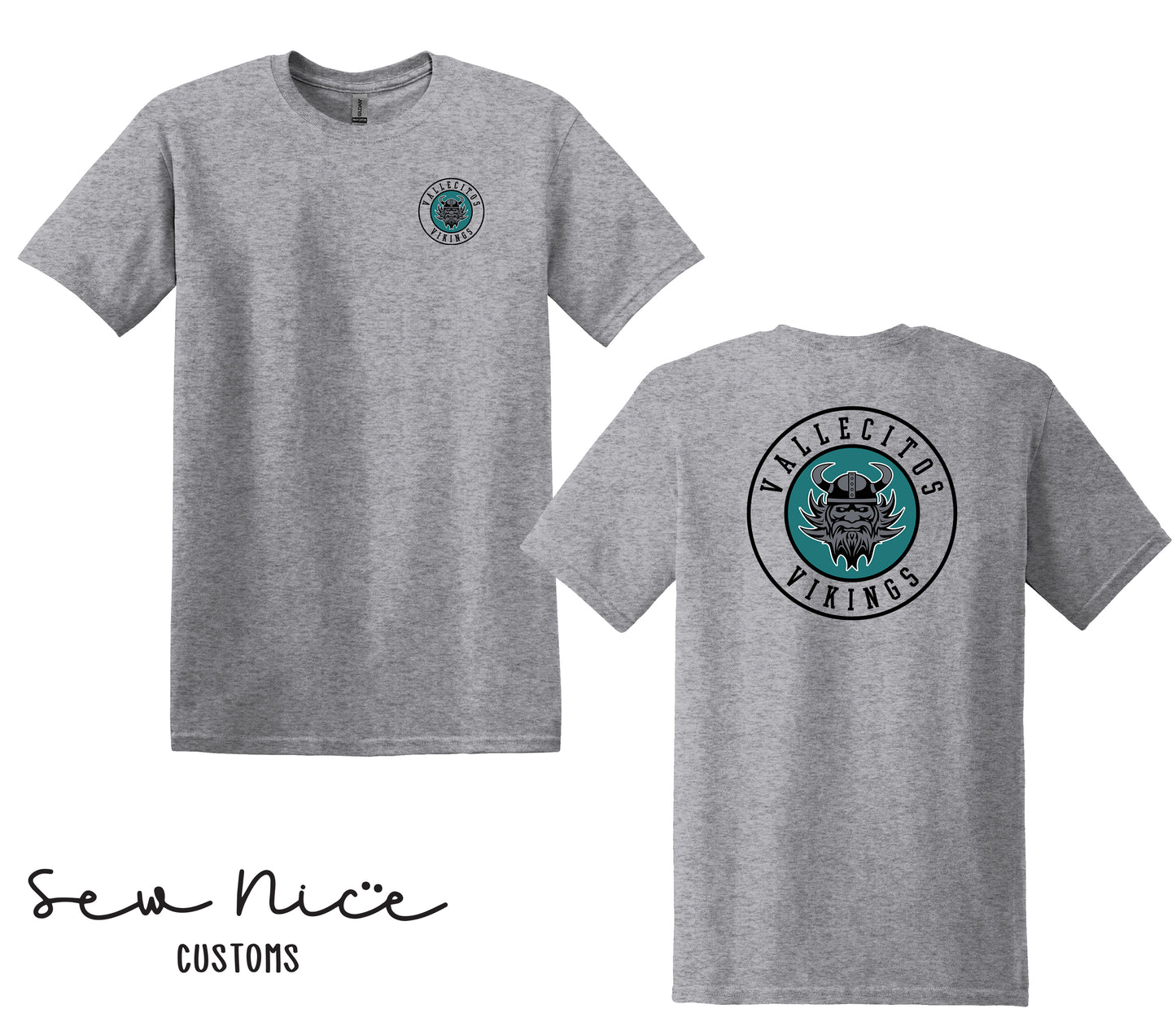 Vallecitos Logo- Front/Back Print- Unisex Adult/Youth T-Shirt