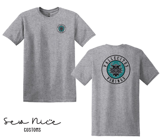 Vallecitos Logo- Front/Back Print- Unisex Adult/Youth T-Shirt
