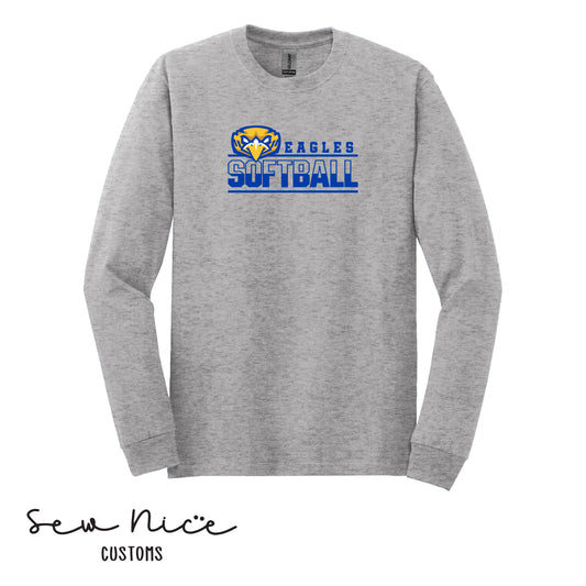 Forward Eagle Softball- Unisex Adult/Youth Long Sleeve Shirt