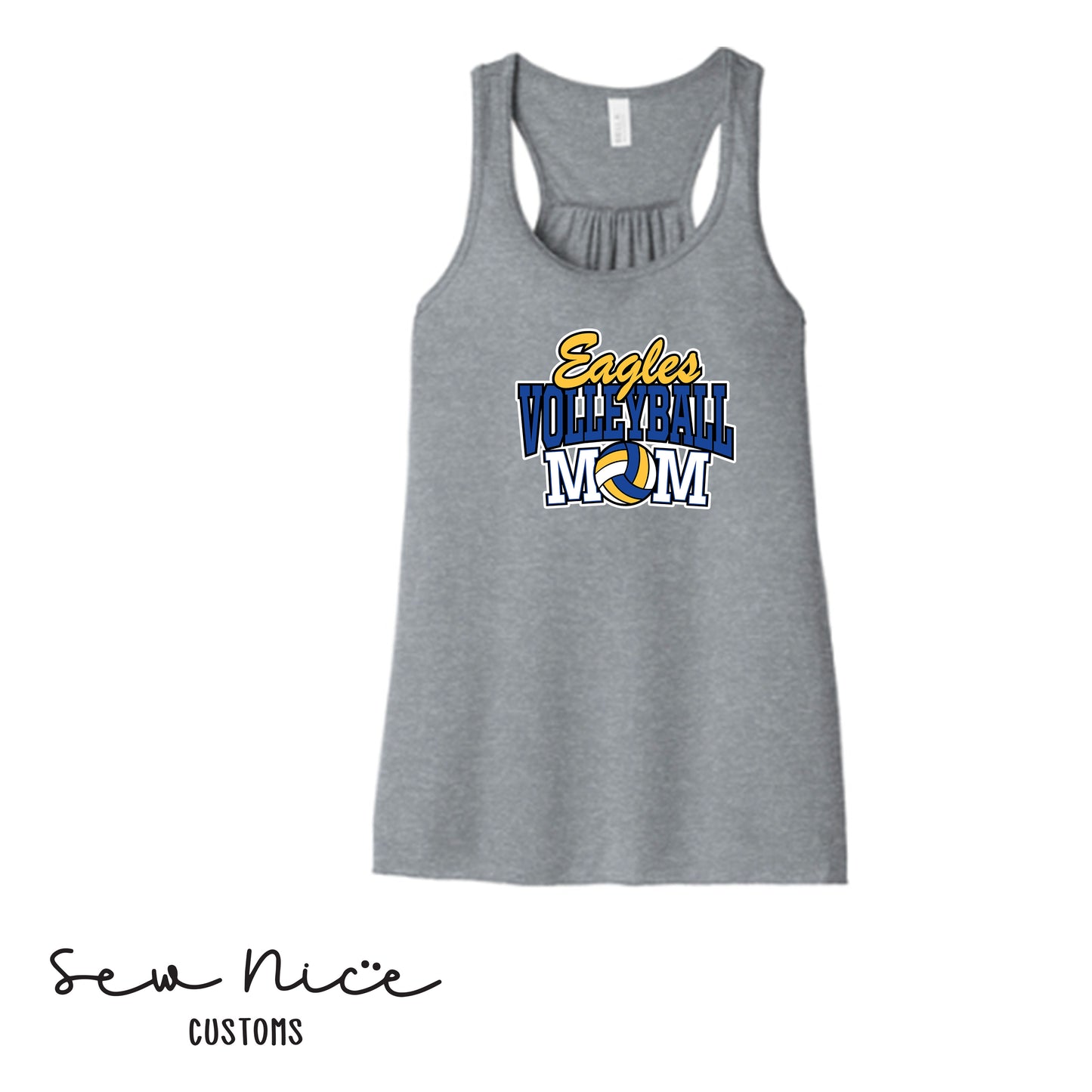 SP Eagles Volleyball MOM - Ladies Bella Canvas Flowy Tank Top
