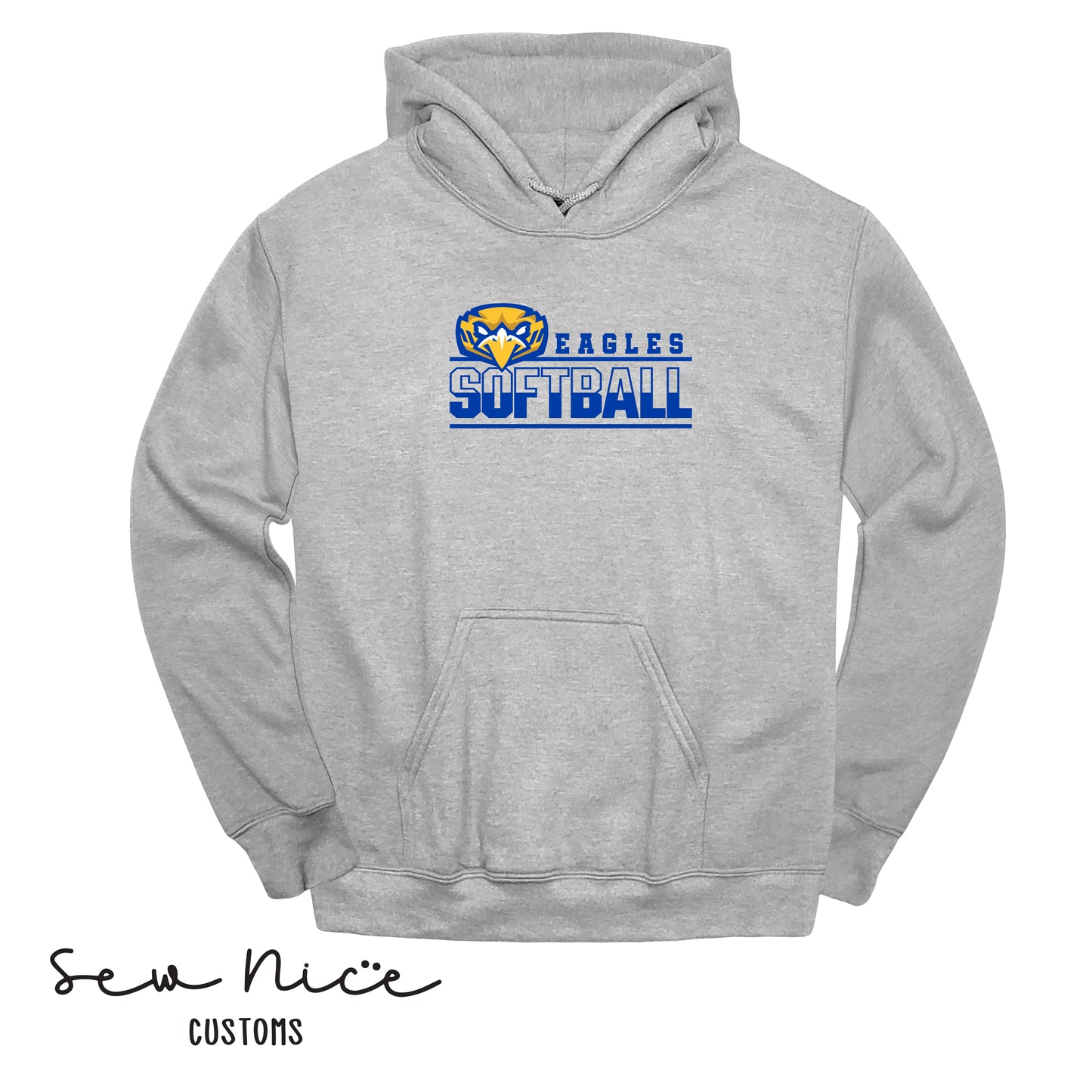 Forward Eagle Softball-Unisex Adult/Youth Hoodie