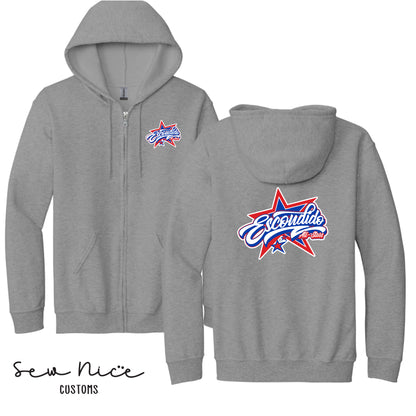 Escondido Star Logo- Unisex Full Zip Hoodie