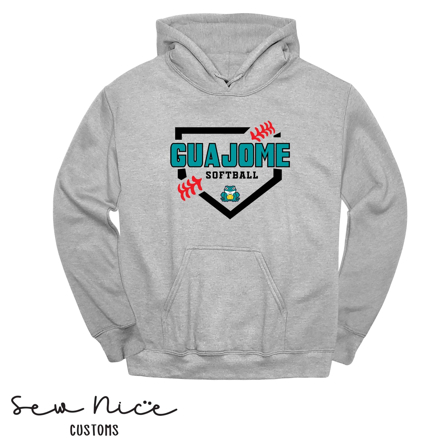 Guajome Softball Plate- Unisex Adult/Youth Hoodie