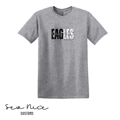 SP Eagles Volleyball- Leave It All On The Court- Adult/Youth Unisex T-Shirt