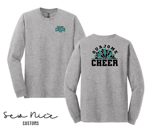 Guajome Pom Pom Cheer- Unisex Adult/Youth Long Sleeve