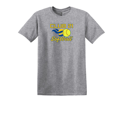 Club 21 Softball- Unisex Adult/Youth T-Shirt