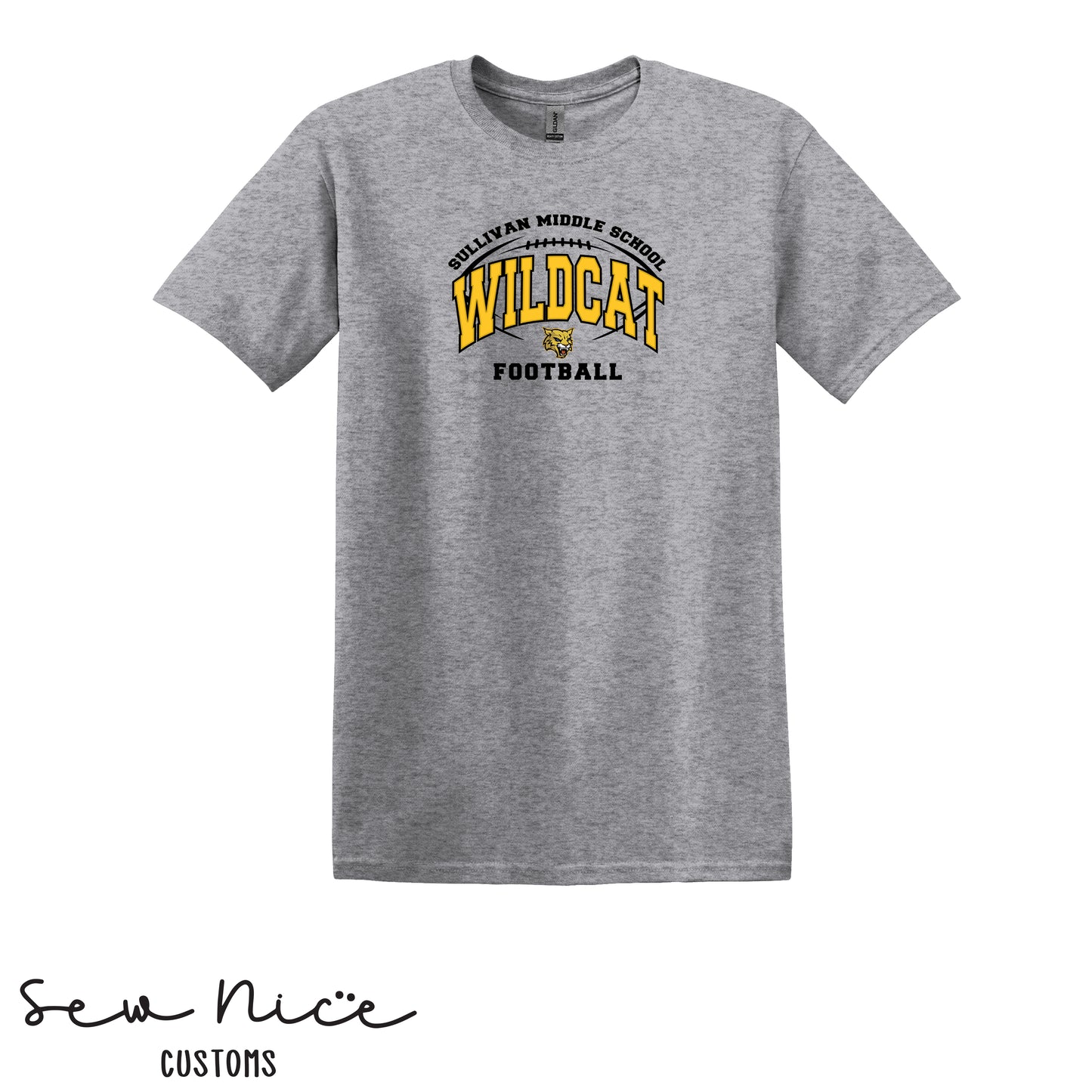 Sullivan Wildcat Football- Unisex Adult/Youth T-Shirt