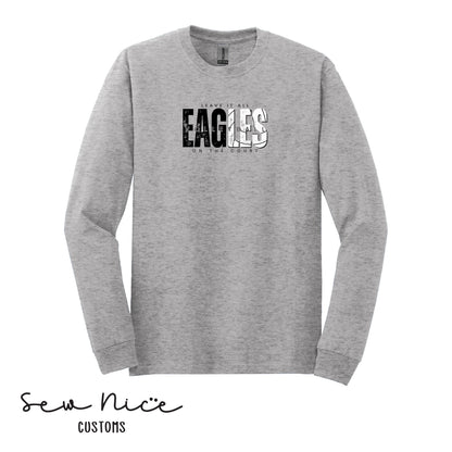 SP Eagles Volleyball- Leave It All On The Court- Adult/Youth Unisex Long Sleeve Shirt