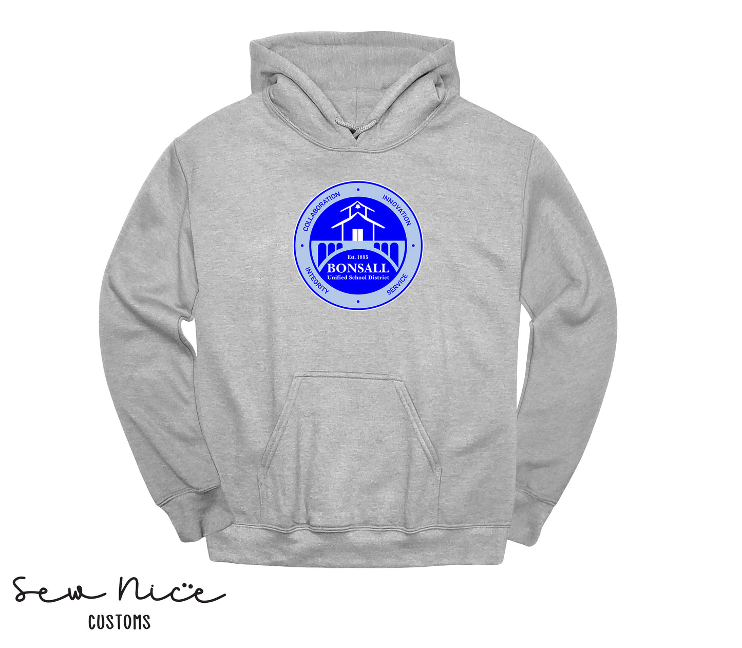 Bonsall District Logo Unisex Adult Hoodie