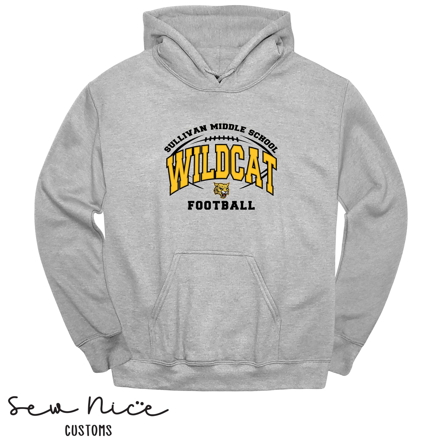 Sullivan Wildcat Football- Unisex Adult/Youth Hoodie