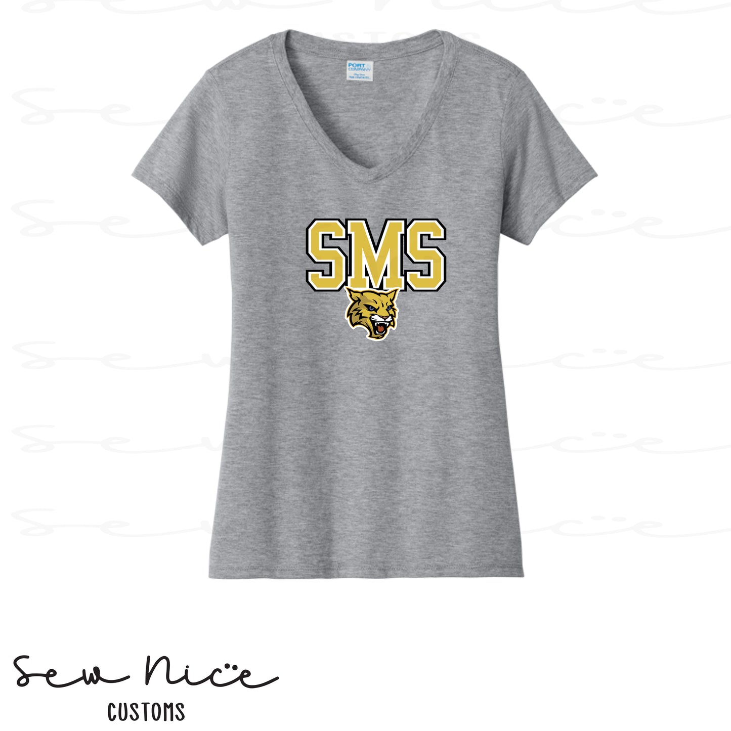 SMS Custom-Sport- Ladies V-Neck Shirt