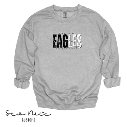 SP Eagles Volleyball-Leave It All On The Court-Adult/Youth Unisex Crewneck Sweatshirt