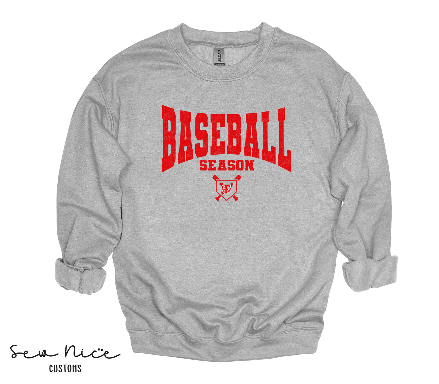 Baseball Season- Unisex Adult/Youth Crewneck Sweatshirt