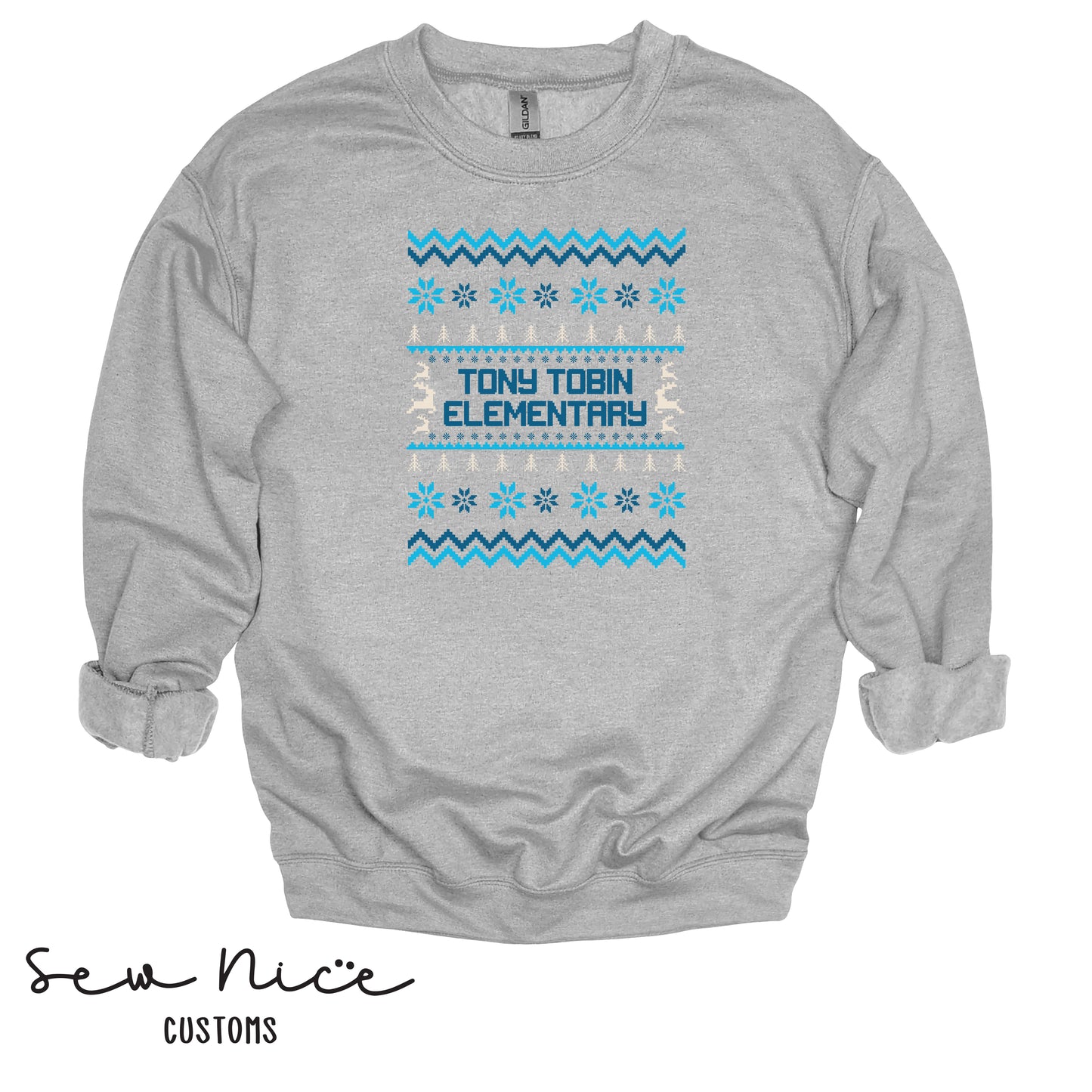 Tony Tobin Winter Sweater- Unisex Adult/Youth Crewneck Sweater