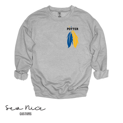 Potter with Feathers- Unisex Adult/Youth Crewneck Sweatshirt