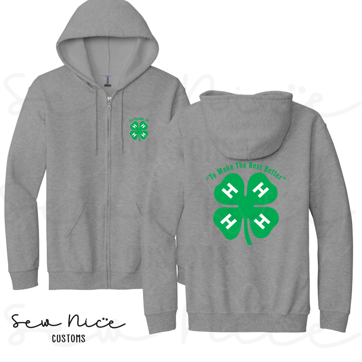 4H-To Make The Best Better- Full Zip Hoodie