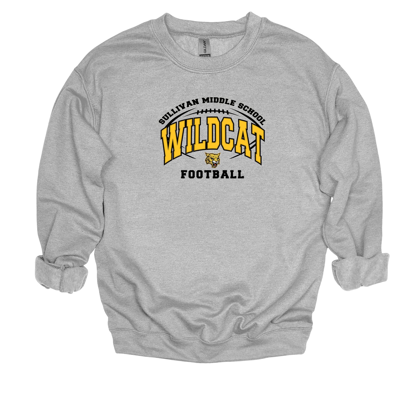 Sullivan Wildcat Football- Unisex Adult/Youth Crewneck Sweatshirt
