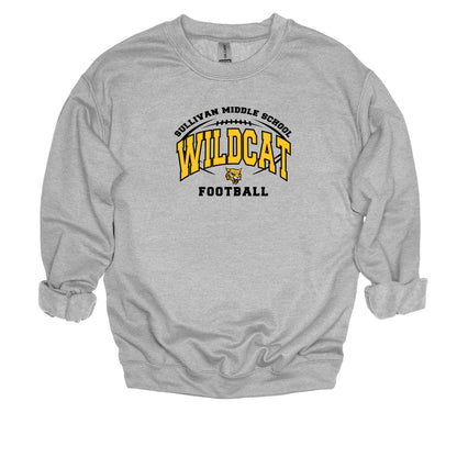 Sullivan Wildcat Football- Unisex Adult/Youth Crewneck Sweatshirt