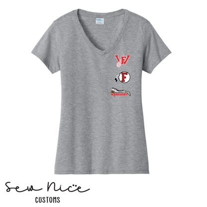 FHS Logos-Women's V-Neck Shirt