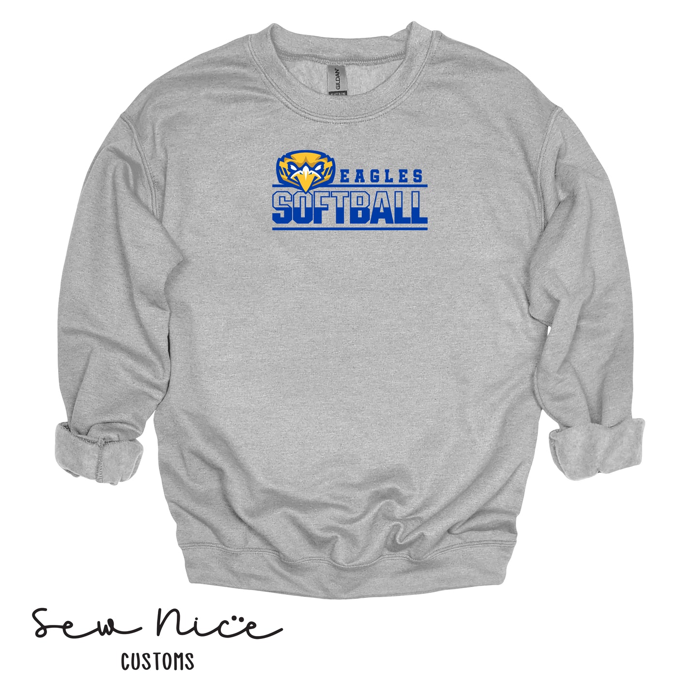 Forward Eagle Softball-Unisex Adult/Youth Crewneck