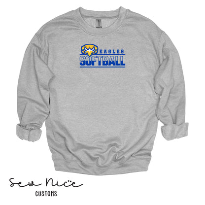 Forward Eagle Softball-Unisex Adult/Youth Crewneck