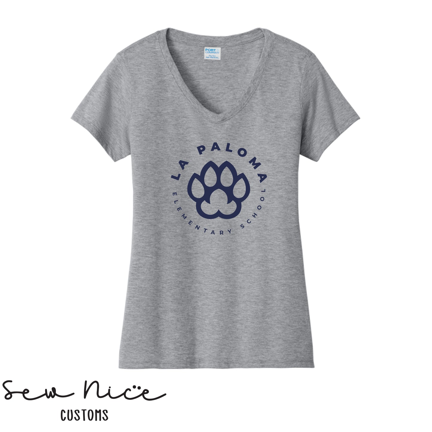 La Paloma Logo- Ladies V-Neck Shirt