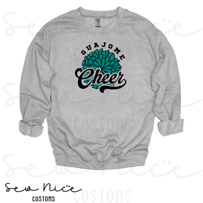 Guajome Pom Pom Single Print- Crewneck Sweatshirt