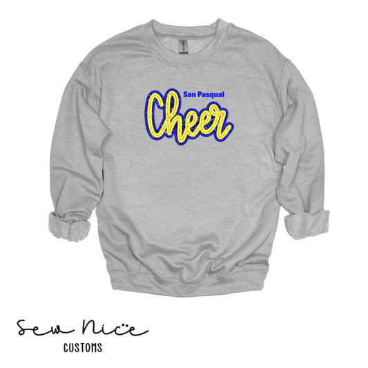 SP Cheer Embroidered Applique-Unisex Adult/Youth Crewneck Sweatshirt