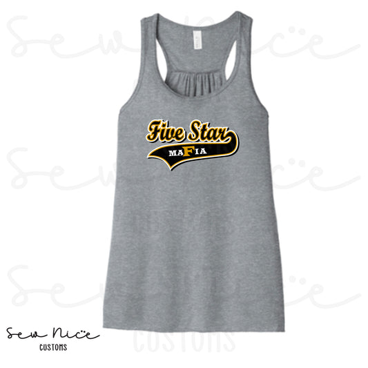 Five Star Baseball-Ladies Bella Canvas Flowy Tank Top