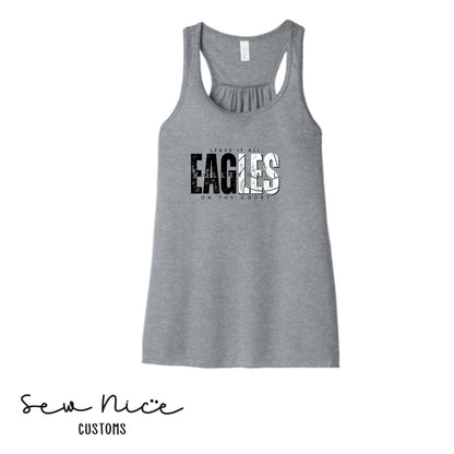 SP Eagles Volleyball-Leave It All On The Court- Ladies Bella Canvas Flowy Tank Top