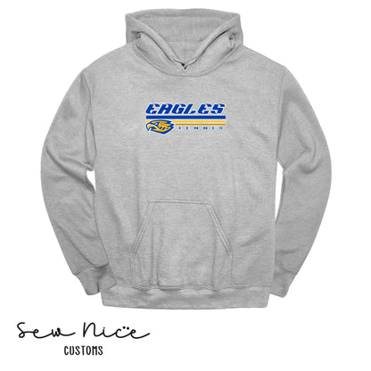 SP Eagles Lines-Tennis- Unisex Adult/Youth Hoodie