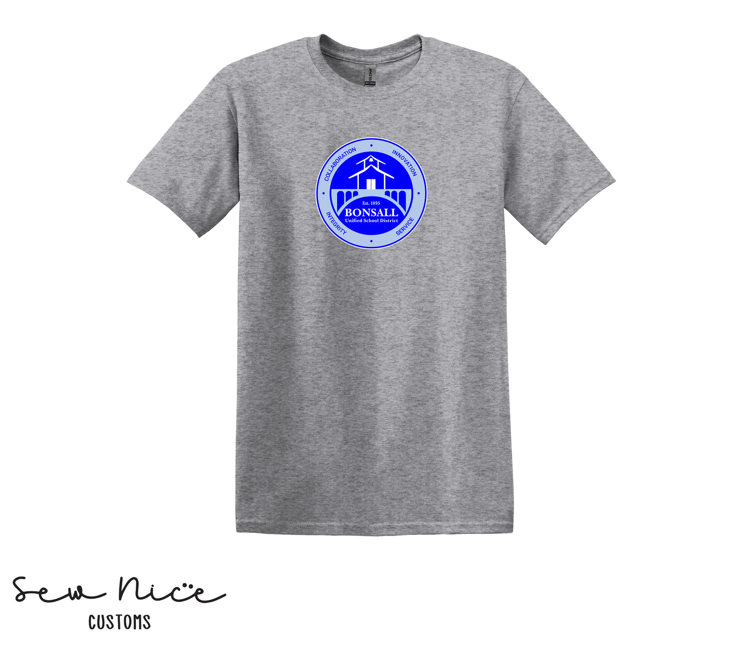 Bonsall District Logo- Unisex Adult T-Shirt