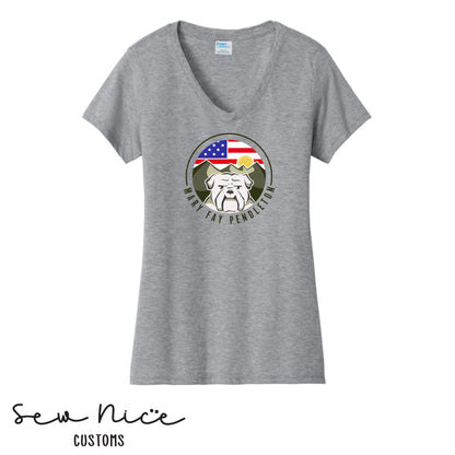 Mary Fay Logo Women's V-Neck Shirt