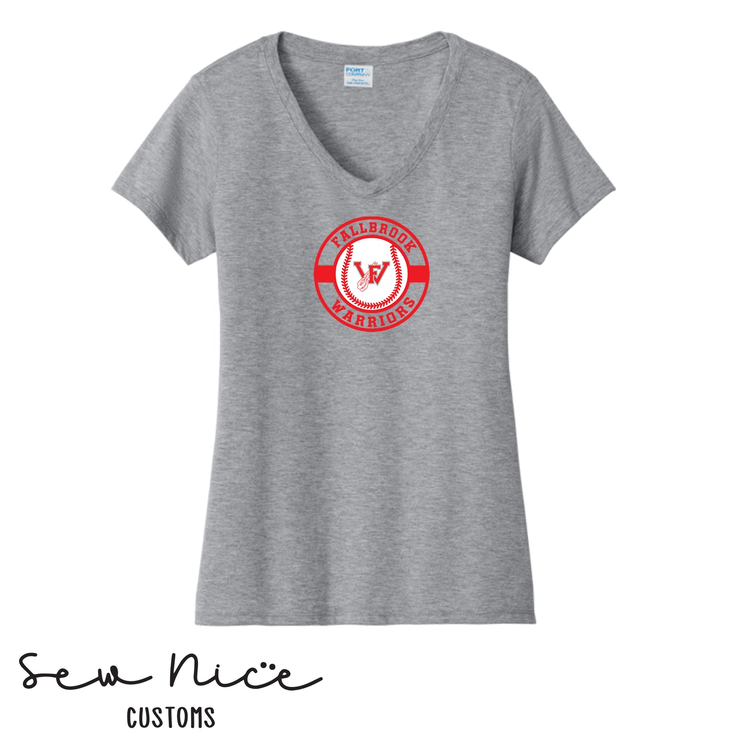 Circle Design- Women's V-Neck