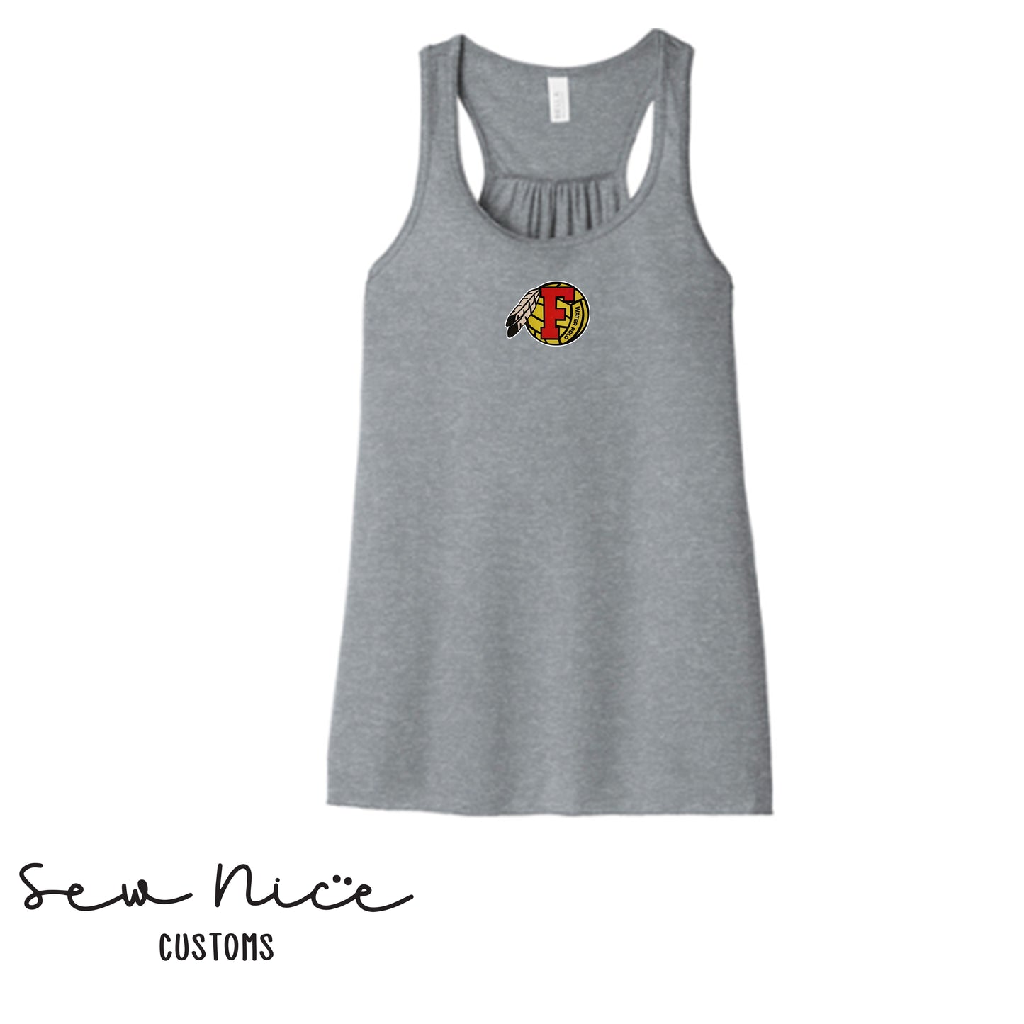 FHS Water Polo Logo- Ladies Bella Canvas Flowy Tank Top