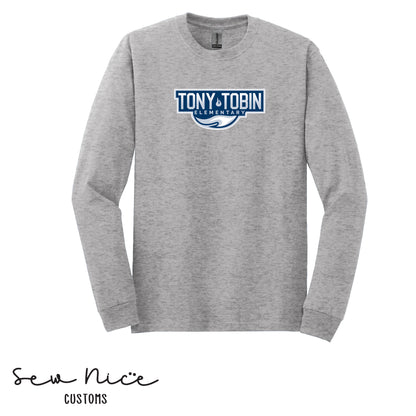 Tony Tobin Traditional Logo-Unisex Adult Long Sleeve Shirt