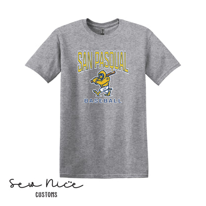 San Pasqual Baseball Mascot- Unisex Adult/Youth T-Shirt