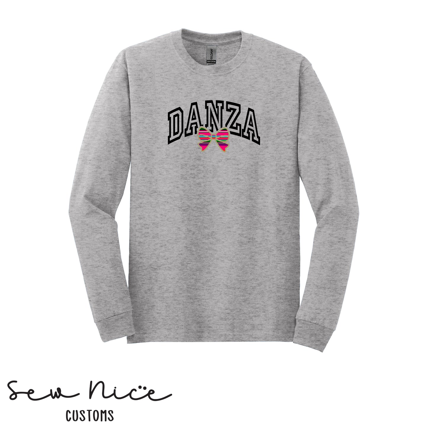 Danza Bow- Unisex Adult/Youth Long Sleeve Shirt